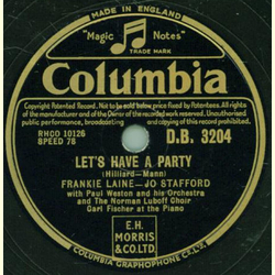 Frankie Laine und Jo Stafford - Lets have a Party /...