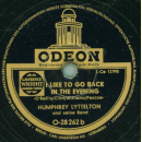Humphrey Lyttelton - Snag it / I like to go back in the evening