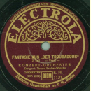 Konzert Orchester: Bruno Seidler Winkler - Fantasie aus "Der Troubadour"