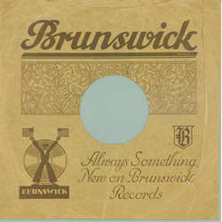 Original Brunswick Cover fr 25er Schellackplatten A4 C