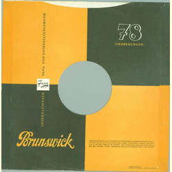 Original Brunswick Cover fr 25er Schellackplatten A17 B