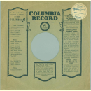 Original Columbia Cover für 25er Schellackplatten A9 A