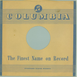 Original Columbia Cover für 25er Schellackplatten A36 A