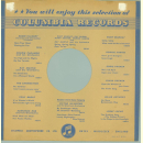 Original Columbia Cover für 25er Schellackplatten A36 A