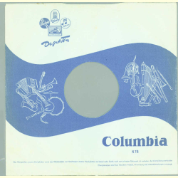 Original Columbia Cover für 25er Schellackplatten A43 B