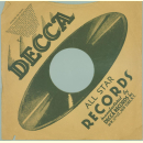Original Decca Cover für 25er Schellackplatten A18 C