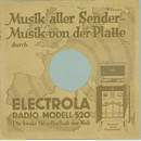 Original Electrola Cover fr 25er Schellackplatten A6 C