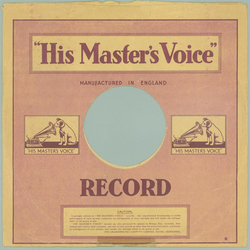 Original HMV Cover fr 25er Schellackplatten A27 B