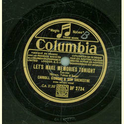 Carroll Gibbons & Son Orchestre - Lets make memories tonight / Comes Love