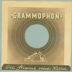 Original Grammophon Cover fr 25er Schellackplatten A6 C