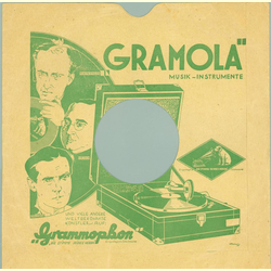 Original Grammophon/Gramola Cover fr 25er Schellackplatten A24 C