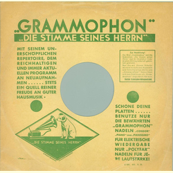 Original Grammophon Cover fr 25er Schellackplatten A26 B