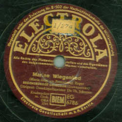 Regensburger Domchor - Mariae Wiegenlied / Wiegenlied