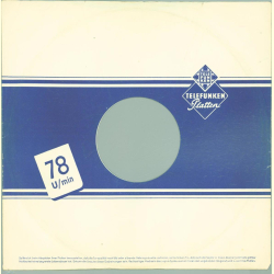 Original Telefunken Cover für 25er Schellackplatten A10 A