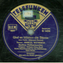 Marcel Wittrisch - Und es blitzten die Sterne / Wie sich die Bilder gleichen