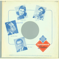Original Telefunken Cover für 25er Schellackplatten A20 B