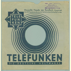 Original Telefunken Cover fr 25er Schellackplatten A23 B