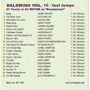 BALBOA SWING VOL.10 FAST TEMPO "Wizzin´ The...