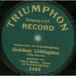 Albert Müller ( Xylophon Solo) - Gretchens Lieblingstanz / Sérénade Espagnole ( Kastagnetten )