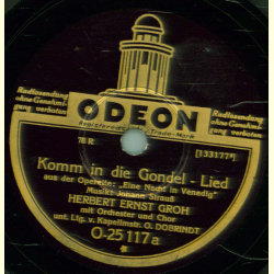 Herbert Ernst Groh - Komm in die Gondel / Wiener Bonbons ( All mein Glück bist du allein )