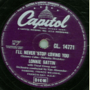 Lonnie Sattin - Whoo Pie Shoo Pie / I`ll Never Stop Loving You