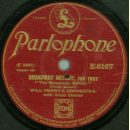 Will Perry`s Orchestra - You Were Meant For Me / Broadway Melody