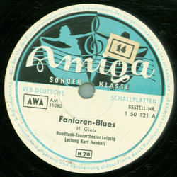 Rundfunk Tanzorchester Leipzig -  Fanfaren-Blues / Werner Ha - 7 Schwaben