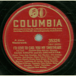 Gene Krupa -Drummin Man / Id Love To Call You My Sweathart