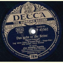 Dampfer-Kapelle - Das geht in die Beine, Marsch-Potpourri Teil I und II