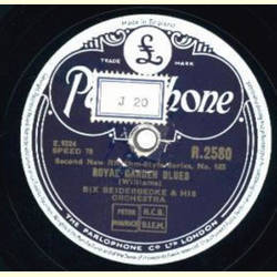 Bix Beiderbecke - Second new Rhythm Style Series, No. 183 / Second new Rhythm Style Series, No. 184