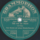 Paul Godwin m. s. Künstler-Ensemble  - Der Vöglein Abendlied (Abendstimmung) / Still wie die Nacht