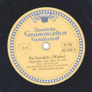 Chor und Orchester des Würtenbergischen Staaatstheater - Der Freischütz 1. Teil / 2. Teil