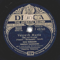 Vico Torriani - Verzeih Maria / Habanera