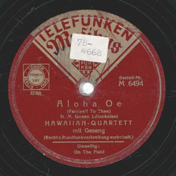 Hawaiian Quartett - Aloha Oe / On The Field