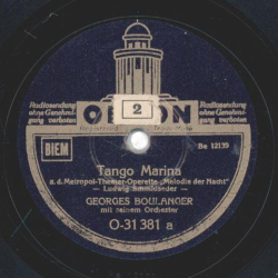 Georges Boulanger - Tango Marina / Was ein Zigeuner fühlt