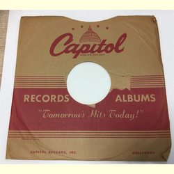 Original Capitol Cover fr 25er Schellackplatten A1 B