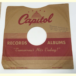 Original Capitol Cover fr 25er Schellackplatten A1 B