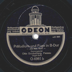 Otto Dunkelberg - Allegro a. d. Orgelkonzert Nr. 4 / Prludium und Fuge in B-Dur