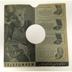 Original Telefunken Cover fr 25er Schellackplatten A28 C