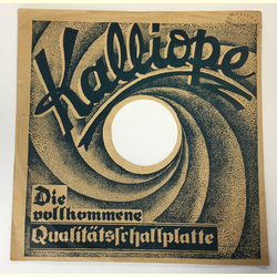 Original Kalliope Cover fr 25er Schellackplatten A2 A