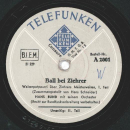 Hans Bund mit seinem Orchester - Ball bei Ziehrer 1. Teil / 2. Teil