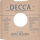 Original Decca Cover für 25er Schellackplatten A42 C