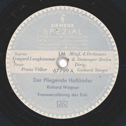 Irmgard Langhammer, Franz Vlker - Der fliegende Hollnder / Rienzi