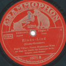 Franz Völker - Über die Prärie dringt mein Lied durch die Nacht / Hindu Lied