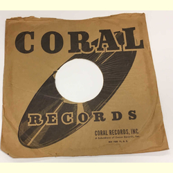 Original Coral Cover fr 25er Schellackplatten A2 C