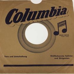 Original Columbia Cover fr 25er Schellackplatten A47 B