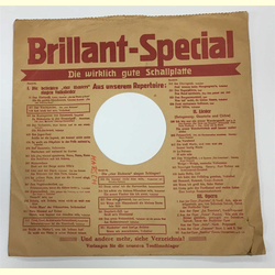 Original Brillant Cover fr 25er Schellackplatten A2 B