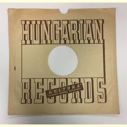 Original Hungrian Cover fr 25er Schellackplatten A4 C