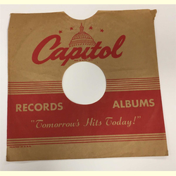 Original Capitol Cover fr 25er Schellackplatten A15 B