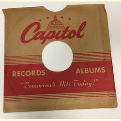 Original Capitol Cover fr 25er Schellackplatten A15 B